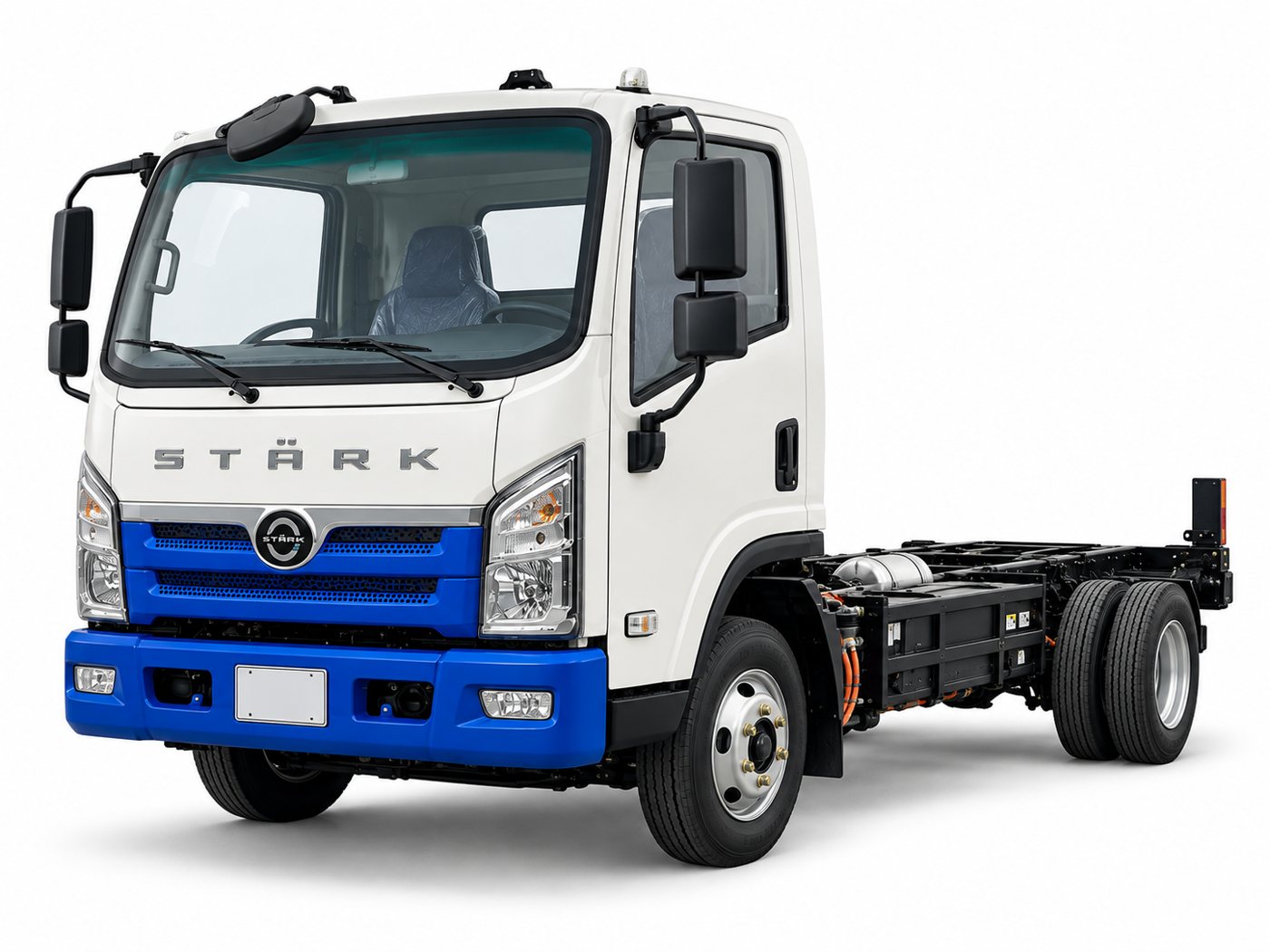 Stark Dongfeng E-Truck 4.0T — vehículo eléctrico servicio público en color foto 1 de 4