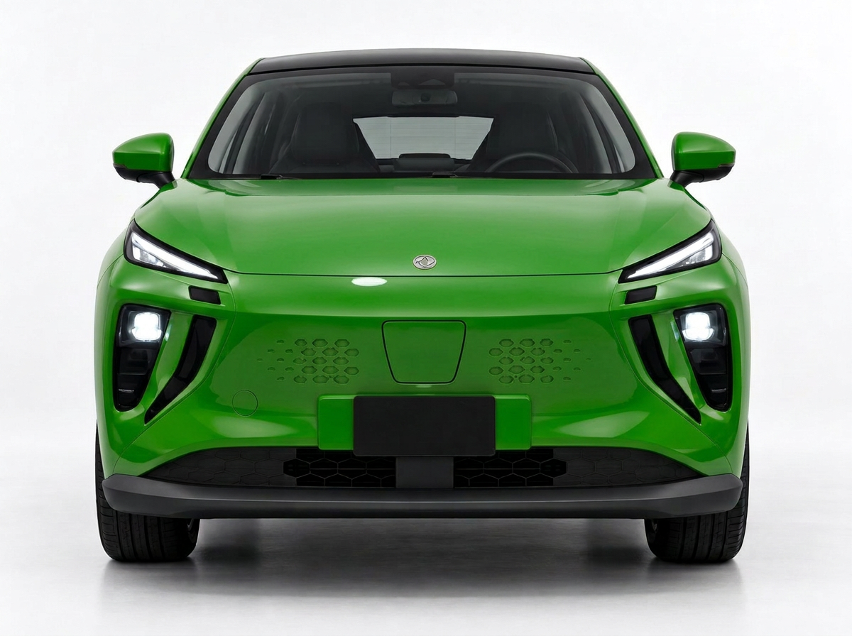 Evolt 2 — vehículo eléctrico servicio público en color verde Pantone 368