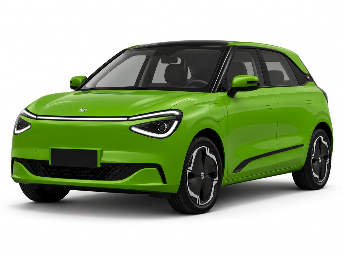 Evolt 3 — vehículo eléctrico servicio público en color verde Pantone 368