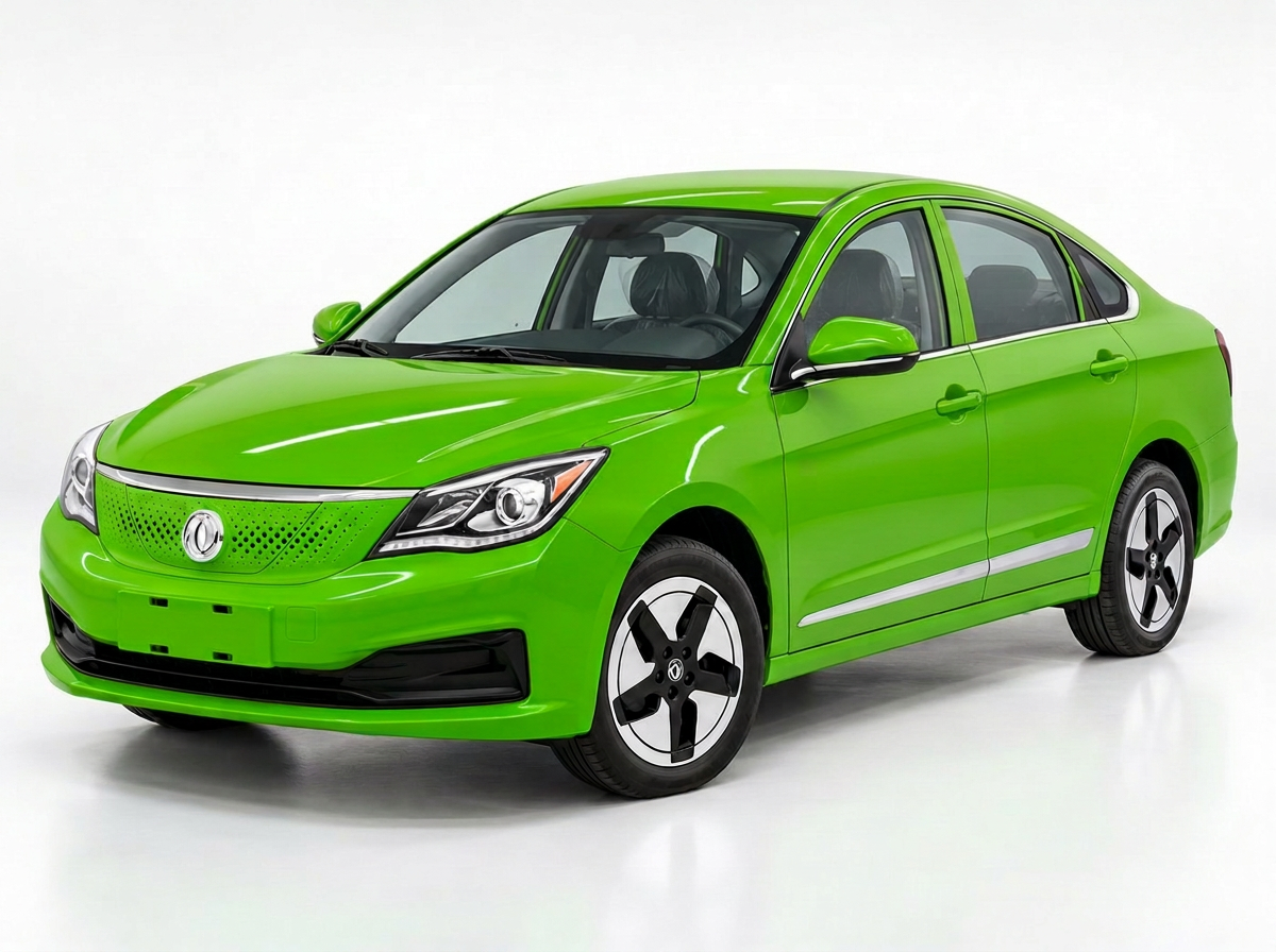 Evolt 4 — vehículo eléctrico servicio público en color verde Pantone 368